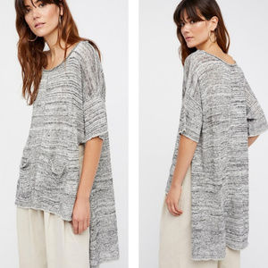Free People | Short Sleeved High Low Sweater